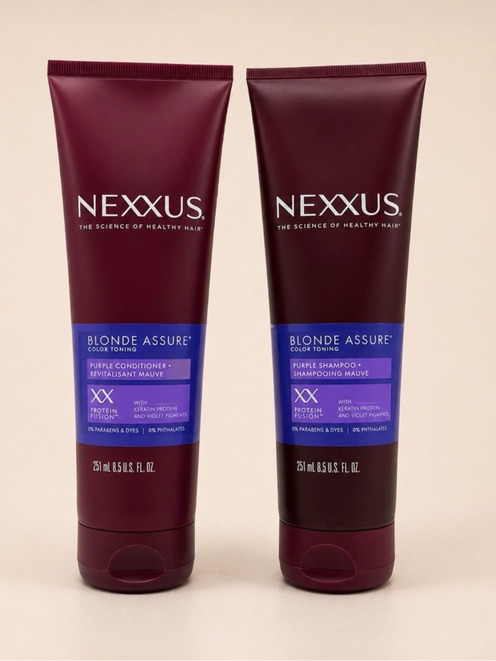 NEW • Nexxus Blonde Assure • Purple Shampoo + Conditioner • 8.5 oz